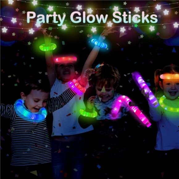 Glow Sticks Party Favors for Kids 12 PCS-Glow in Dark Party Supplies for Toddler - Picture 2 of 7